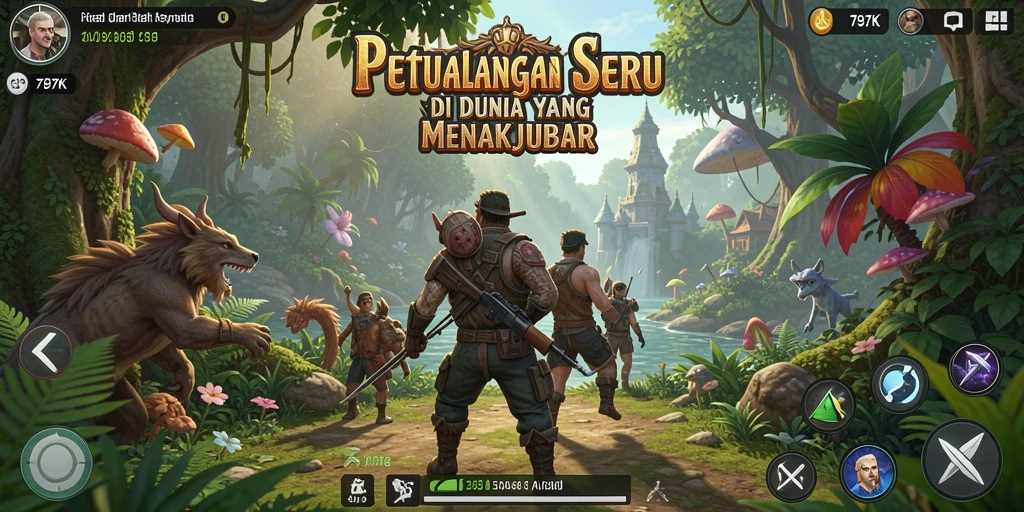 Tangkapan layar menunjukkan gameplay mendebarkan di dunia <strong>797K</strong>.