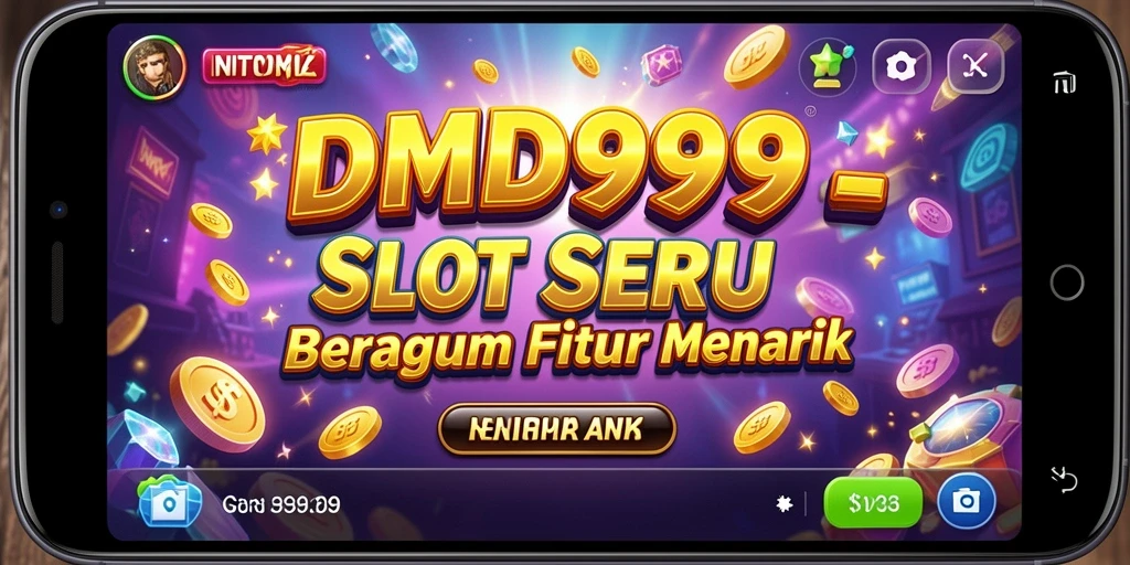 Tampilan DMD999 dengan gameplay Slot yang seru dan interaktif.