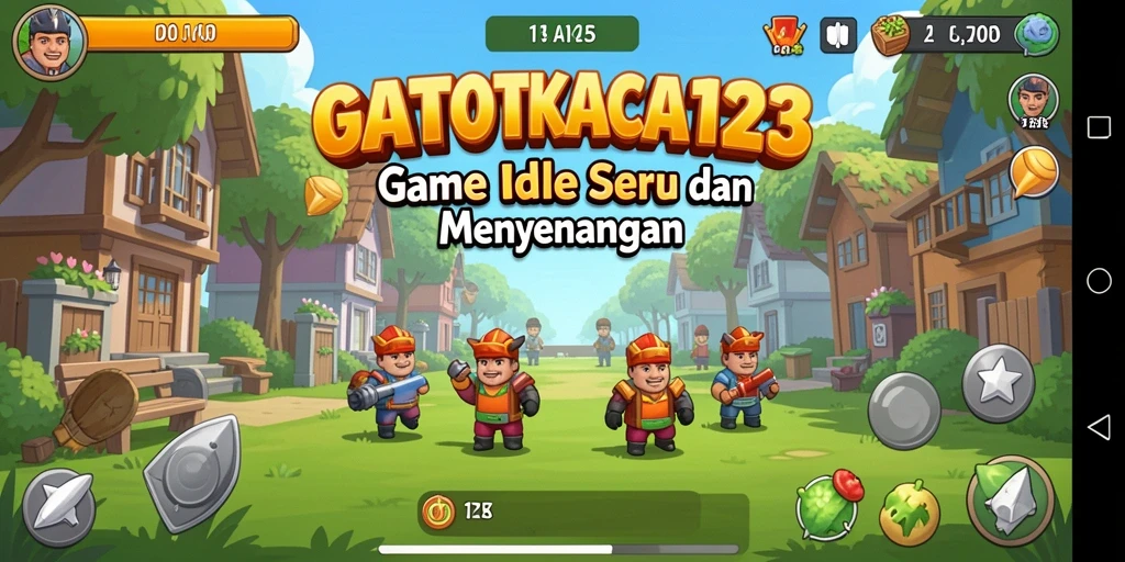 Tampilan menarik dari gameplay GATOTKACA123 dengan elemen idle.
