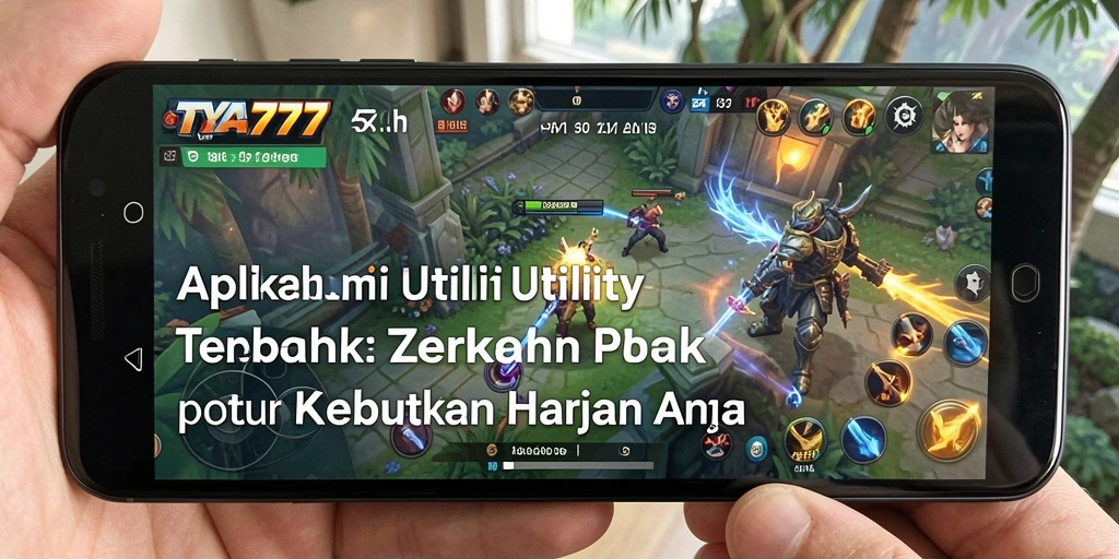 Tampilan antarmuka utama TYA777 dengan fitur-fitur Utility.